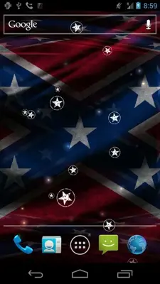 3D Rebel Flag Live Wallpaper android App screenshot 0